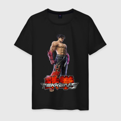 Мужская футболка хлопок Tekken 5 - Jin Kazama