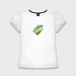Женская футболка хлопок Slim Особенный смысл Одуванчиков дым