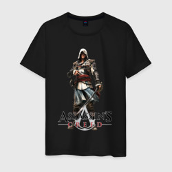 Мужская футболка хлопок Assassins Creed - Black Flag
