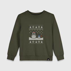 Детский свитшот хлопок Новогодние тоторики - ugly sweater