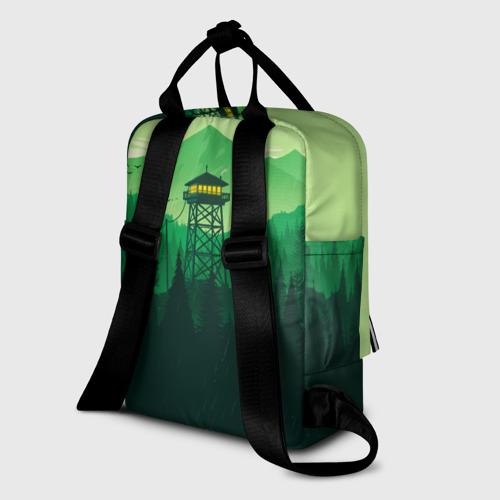 Женский рюкзак 3D с принтом Файрвотч, вид сзади #1