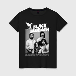 Женская футболка хлопок Black Sabbath rock