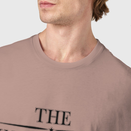 Мужская футболка хлопок Instructor, цвет пыльно-розовый - фото 6