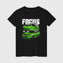 Женская футболка хлопок Ford Focus art