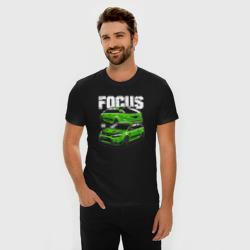 Мужская футболка хлопок Slim Ford Focus art - фото 2