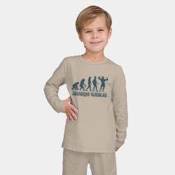 Детская пижама с лонгсливом хлопок Эволюция человека это спорт - фото 2