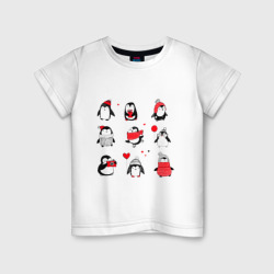 Детская футболка хлопок Positive penguins