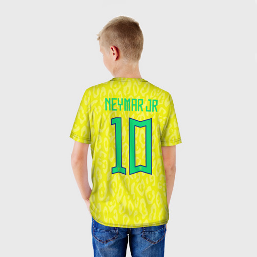 Детская футболка 3D Неймар ЧМ 2022 сборная Бразилии, цвет 3D печать - фото 4