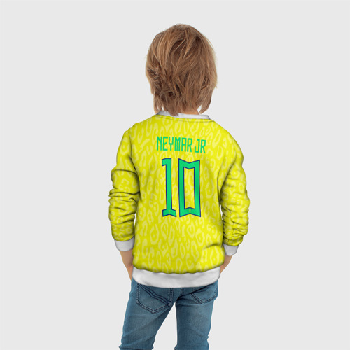 Детский свитшот 3D Неймар ЧМ 2022 сборная Бразилии, цвет 3D печать - фото 6