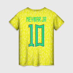 Женская футболка 3D Неймар ЧМ 2022 сборная Бразилии