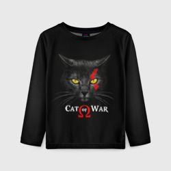 Детский лонгслив 3D Cat of war collab