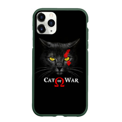 Чехол для iPhone 11 Pro матовый Cat of war collab