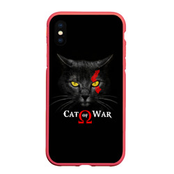 Чехол для iPhone XS Max матовый Cat of war collab
