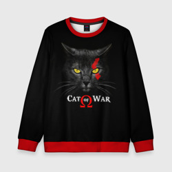 Детский свитшот 3D Cat of war collab