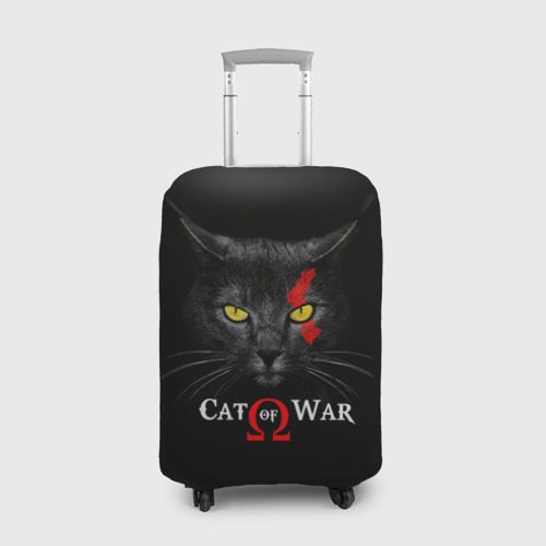 Чехол для чемодана 3D Cat of war collab, цвет 3D печать