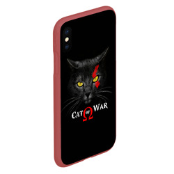 Чехол для iPhone XS Max матовый Cat of war collab - фото 2