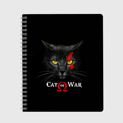 Тетрадь Cat of war collab, цвет клетка