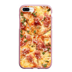 Чехол для iPhone 7Plus/8 Plus матовый Вкусная пицца