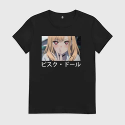 Женская футболка хлопок Марин Китагава аниме