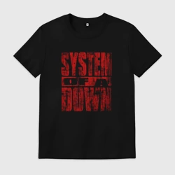 Мужская футболка хлопок System of a Down ретро стиль
