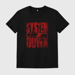 Мужская футболка хлопок System of a Down ретро стиль