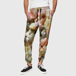 Салат оливье – Мужские брюки 3D с принтом купить