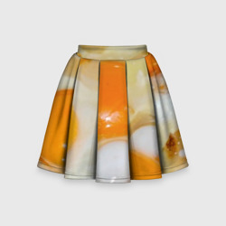 Яичница с салом – Детская юбка-солнце 3D с принтом купить