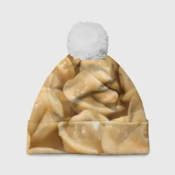Шапка 3D c помпоном Пельмени