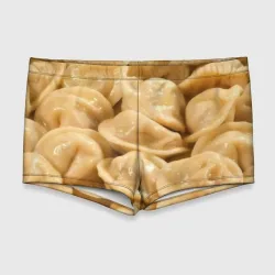 Мужские купальные плавки 3D Пельмени