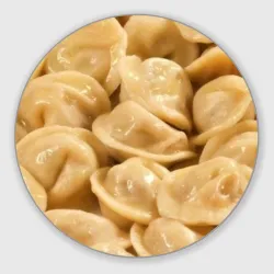 Круглый коврик для мышки Пельмени
