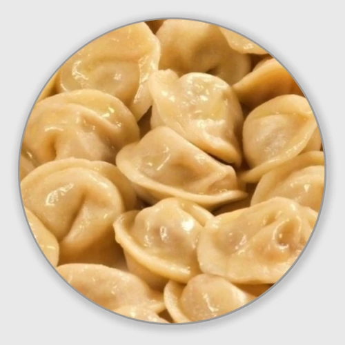 Круглый коврик для мышки Пельмени