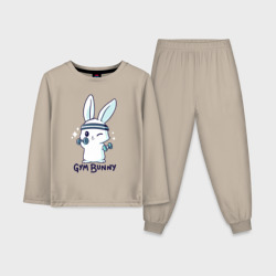 Детская пижама с лонгсливом хлопок Gym bunny