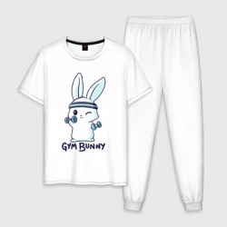 Мужская пижама хлопок Gym bunny