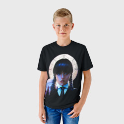 Детская футболка 3D Уэнсдэй с рукой во мраке - Семейка Аддамс - фото 2