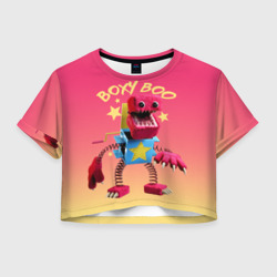 Женская футболка Crop-top 3D Project Playtime Бокси Бу