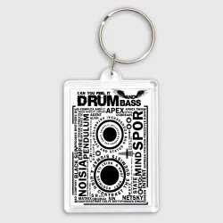 Брелок прямоугольный 35*50 DNB Cassette