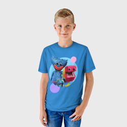 Детская футболка 3D Poppy Playtime Хагги Вагги и Бокси Бу - фото 2