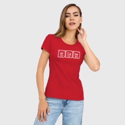 Женская футболка хлопок Slim Аркейн химия - фото 2