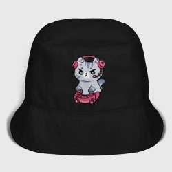 Детская панама хлопок Котёнок заядлый игроман