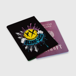 Обложка для паспорта матовая кожа Блинк 182 логотип - фото 2