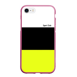 Sport - полосатый желтый черный белый – Чехол для iPhone 7/8 матовый с принтом купить