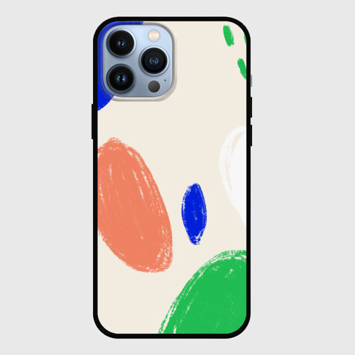 Чехол для iPhone 13 Pro Max с принтом Разноцветные пятна, вид спереди #2