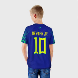 Детская футболка 3D Неймар ЧМ 2022 сборная Бразилии гостевая - фото 2