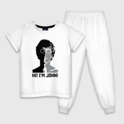 Детская пижама хлопок Джон Леннон - портрет