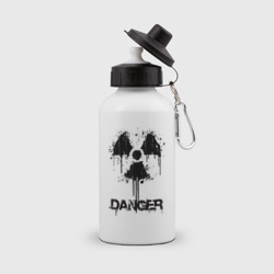 Danger radiation symbol – Бутылка спортивная с принтом купить со скидкой в -15%