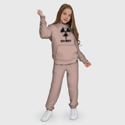 Детский костюм с толстовкой хлопок Danger radiation symbol - фото 2