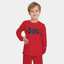 Детская пижама с лонгсливом хлопок Олег орел - фото 2