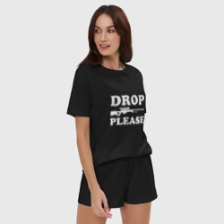 Женская пижама с шортиками хлопок Drop AWP Please - фото 2