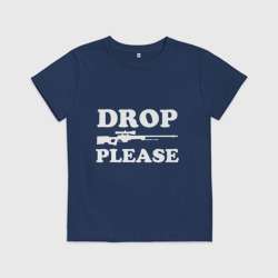Детская футболка хлопок Drop AWP Please