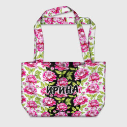Пляжная сумка 3D Ирина в цветах